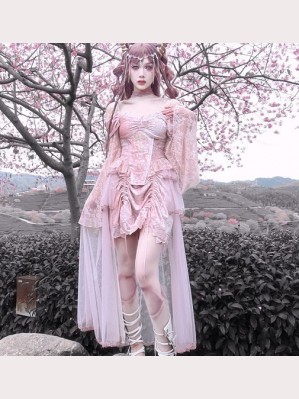 Cherry Blossom Nightmare Gothic Skirt SK by Blood Supply (BSY95)